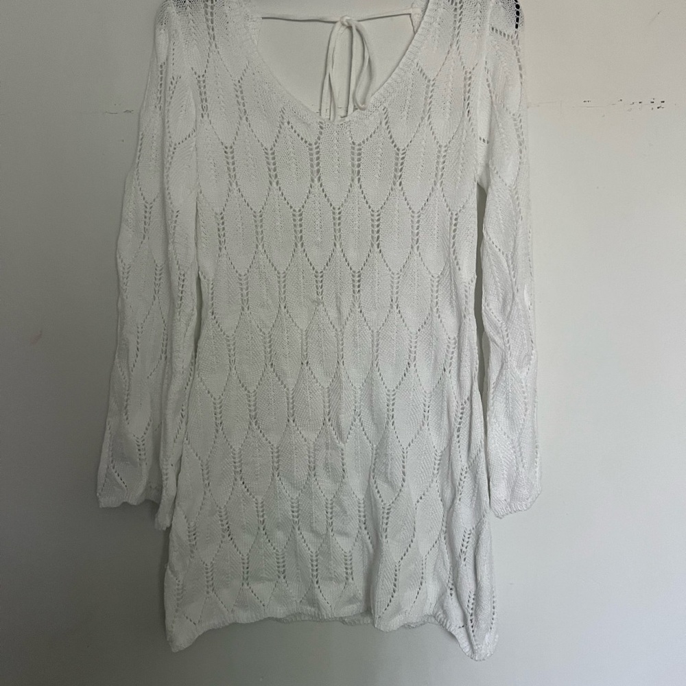 White Knit Sweater Dress